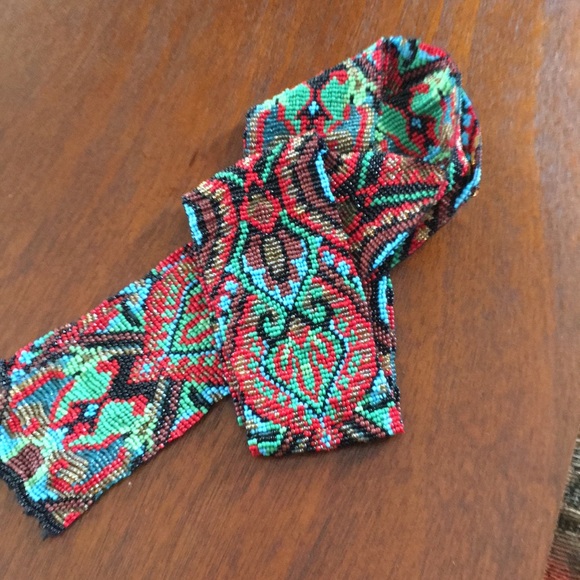 Hand beaded belt